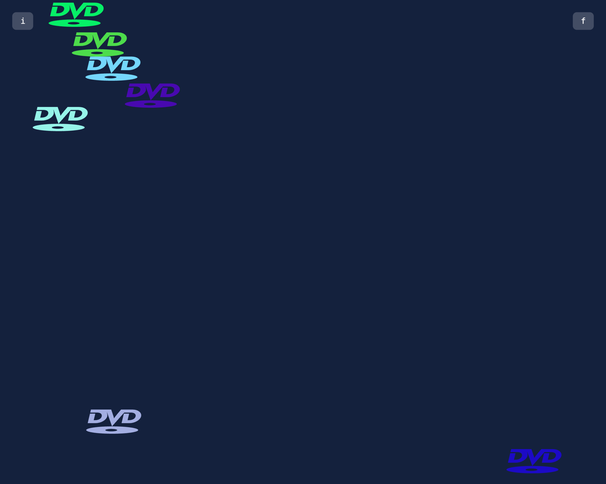 Bouncing DVD logo screenshot