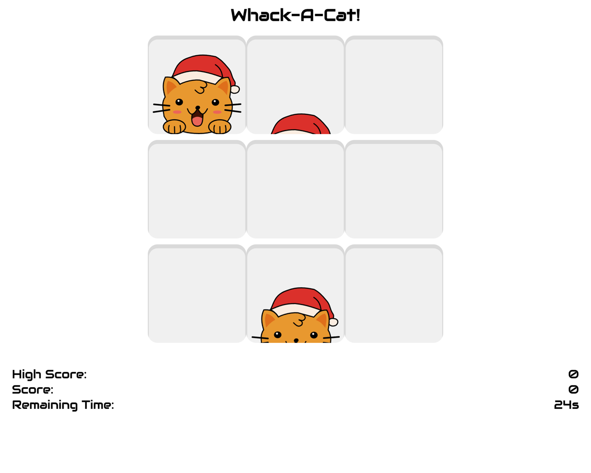 Whack-a-cat screenshot