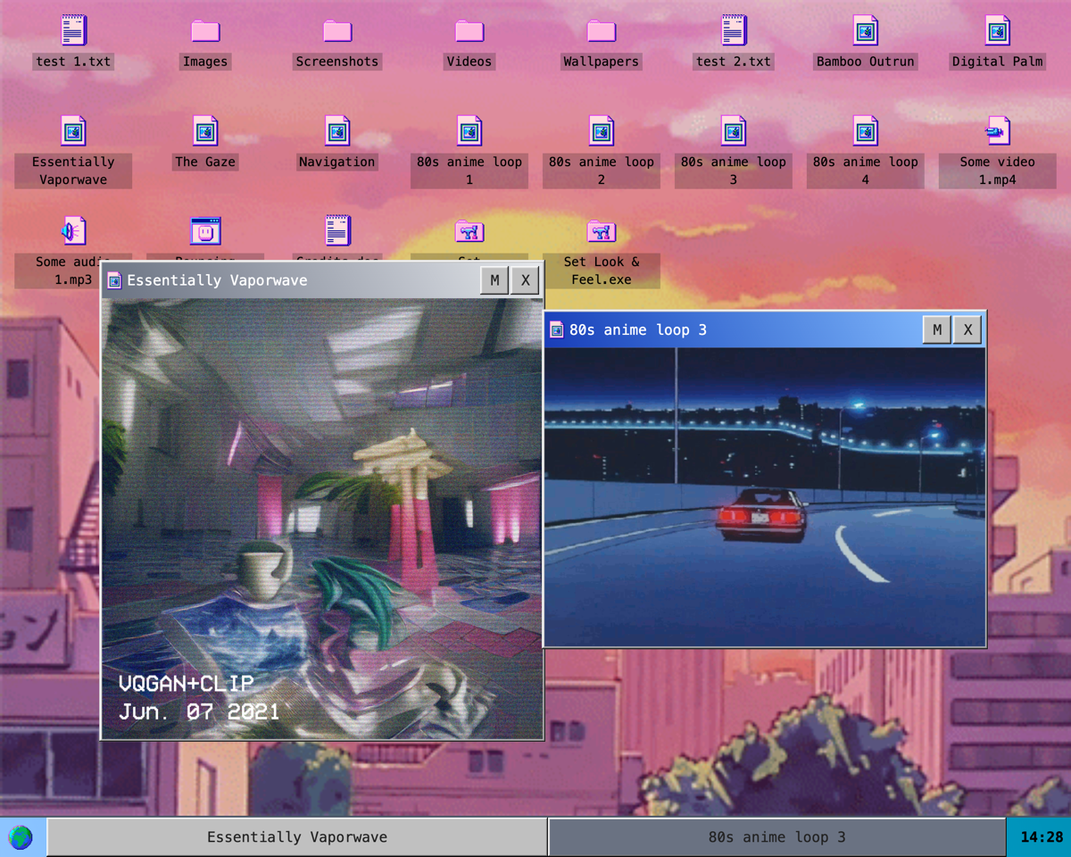 Web Desktop app screenshot