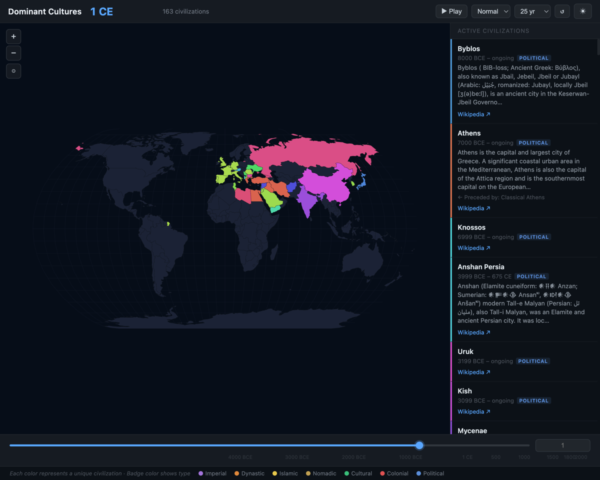 World cultures explorer app screenshot